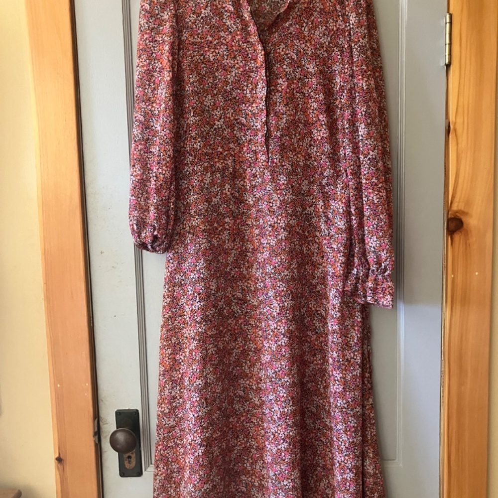 New Look Floral Prairie Maxi Dress – Sheer, Elegant, and Feminine (Size Small) - Picture 6 of 10
